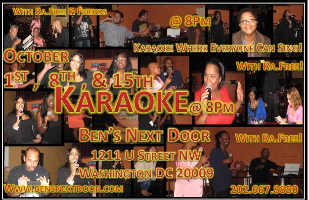 3 New Nights of Ra.Free Karaoke @ Ben\'s Next Door Oct: 1st, 8th, & 15th